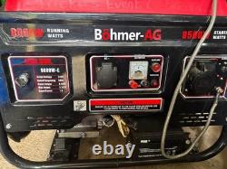 Böhmer-AG 9000W-E Petrol Generator 8.5Kw 12V DC Output Electric Key Start -1 UK