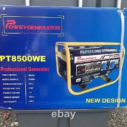 Brand New in BoxPROFESSIONAL 2.8 kVA Portable Petrol Generator gasoline PT8500WE