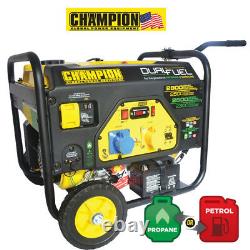 CHAMPION 2800 WATT DUAL FUEL GENERATOR WITH ELECTRIC START UK Spec CPG3500E2-DF