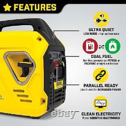 Champion 2200 Watt Mighty Atom Dual Fuel Inverter Generator, Lightweight, 80cc