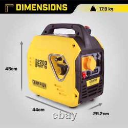 Champion 2200 Watt Mighty Atom Inverter Petrol Generator 110V