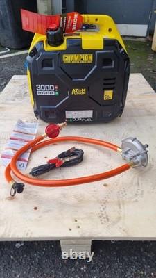 Champion 3000W Atom Fusion Dual Fuel Inverter Suitcase Boat Camping Generator