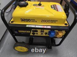 Champion 3200 Watt Portable Frame Type Petrol Generator, 224cc Engine, 12 hours