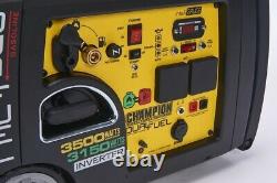 Champion 73001i-DF 3400W Dual Fuel LPG Petrol Inverter Generator Electric Start