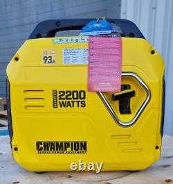 Champion 92001I 2200W Inverter Camping Off Grid Portable Back up Tool Generator