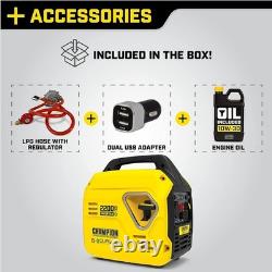 Champion 92001i 2200W Dual Fuel Inverter Generator LPG/Petrol Ultra Quiet