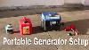 Chicago Electric Portable Generator Setup Mixing Oil And Gas