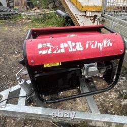 Clarke PG3800ADV Portable Petrol Generator Red Industrial Power Equipment