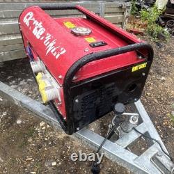 Clarke PG3800ADV Portable Petrol Generator Red Industrial Power Equipment