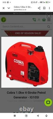 Cobra IG10si 1. Okw Petrol Portable Inverter Generator with Manual