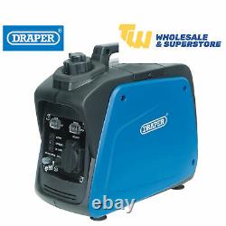 Draper 95716 700w Petrol Inverter Generator Close Case 4-Stroke Easy Start