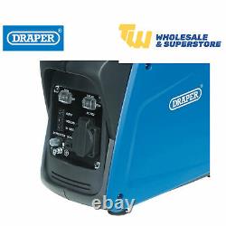 Draper 95716 700w Petrol Inverter Generator Close Case 4-Stroke Easy Start