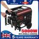 Electric Start Petrol Generator 5000w 7hp 274cc With Wheels Handrail Caravan Rv