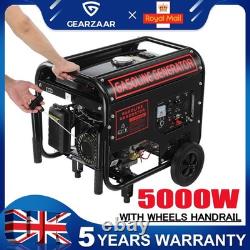 Electric Start Petrol Generator 5000W 7HP 274CC With Wheels Handrail Caravan RV