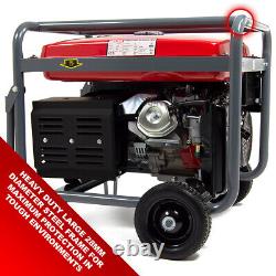 Electric Start Petrol Generator PowerKing Portable PKB8500E 6500w 8KVA Camping