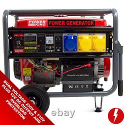 Electric Start Petrol Generator PowerKing Portable PKB8500E 6500w 8KVA Camping
