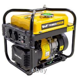 Ex Demo Inverter Generator 2000w 2.5KVA Wolf Petrol Portable WPG2500i Camping