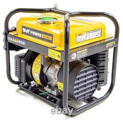 Ex Demo Inverter Generator 2000w 2.5KVA Wolf Petrol Portable WPG2500i Camping