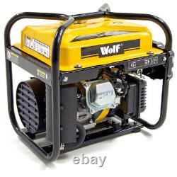 Ex Demo Inverter Generator 2000w 2.5KVA Wolf Petrol Portable WPG2500i Camping