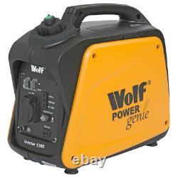 Ex Demo Wolf Petrol Inverter Generator 1200w 4HP 4Stroke Silent Portable Caravan