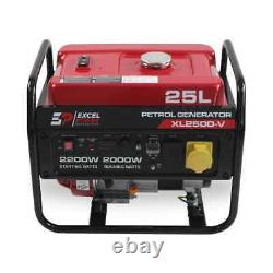 Excel Power 2.2kw 196cc Open Framed Petrol Generator With 2 Year Warranty