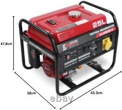 Excel Power 2.2kw 196cc Open Framed Petrol Generator With 2 Year Warranty