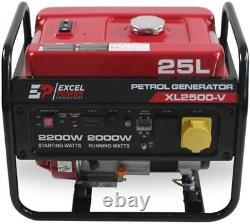 Excel Power 2.2kw 196cc Open Framed Petrol Generator With 2 Year Warranty