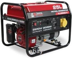 Excel Power 2.2kw 196cc Open Framed Petrol Generator With 2 Year Warranty