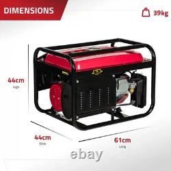 Excel Power 3kW Open Frame Petrol Generator Recreational Camping 2 Year Warranty