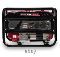 Excel Power 3kW Open Frame Petrol Generator Recreational Camping 2 Year Warranty