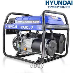 Generator Petrol Electric Start 3.2kW 3200W 4kVA Catering Portable Site HYUNDAI