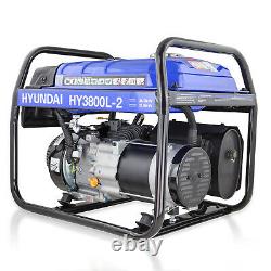 Generator Petrol Electric Start 3.2kW 3200W 4kVA Catering Portable Site HYUNDAI