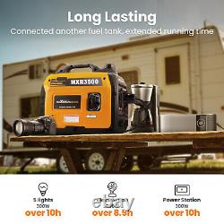 Generator Petrol Inverter 3000 Watt Portable 21.5kg For Boat Caravan SUV Van