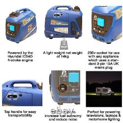 Generator Petrol Inverter Portable Suitcase Silent from 1kw upto 4kw HYUNDAI P1