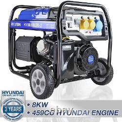 Generator Petrol Portable Electric Start 16hp 8000w 8kw 10kVa 4 Stroke Hyundai