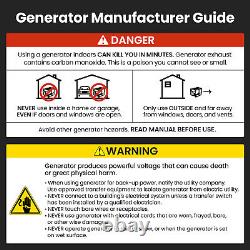 Generators Petrol Silent Electric Start OHV Engine Overload Protection LED