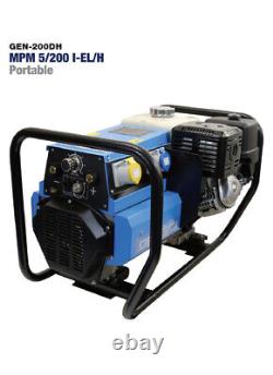 Genset 200DH Portable Petrol Welder Generator 200 Amp SWAW Cellulostic Electrode