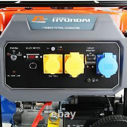 HYUNDAI Petrol Generator 7.9kW 7900W 9.8kVA Electric Start 230/115V P10000LE