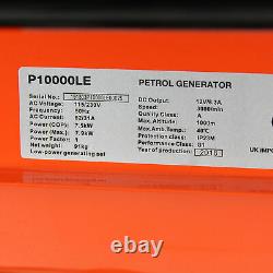 HYUNDAI Petrol Generator 7.9kW 7900W 9.8kVA Electric Start 230/115V P10000LE