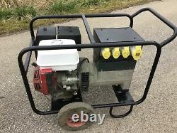 Harrington 7 Kva 110 Volt Site Safe Generator Honda Gx390 Engine Fusion Welder