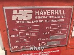 Haverhill Petrol Generator Haverhill 110 volt industrial 1.5 KVA portable power
