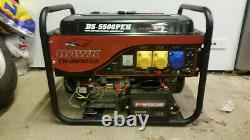 Hawk Tools BS5500PEH Generator 11hp 4.5KWith5.7Kva 240V & 110V with Electric Start