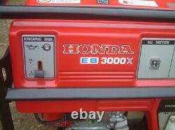 Honda EB3000X Portable Petrol Generator 3.5KVA 110v/240v Outputs- New