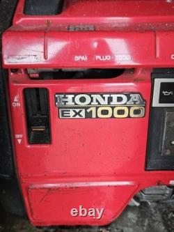Honda EX1000 Portable 4 Stroke Petrol Engine Generator Fully Functional Working