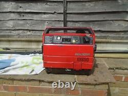 Honda EX650 suitcase generator Camping Garage Home Work