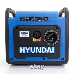 Hyundai 2200W / 2.2kW Petrol Inverter Generator, Electric Start HY2250SEi