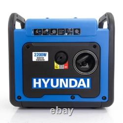 Hyundai 2200W / 2.2kW Petrol Inverter Generator, Electric Start, Pure Sine Wave