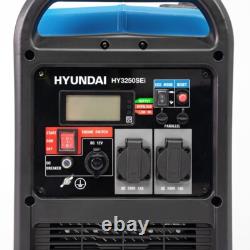 Hyundai 3200W / 3.2kW Petrol Inverter Generator Pure Sine Wave Lightweight Quiet