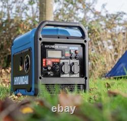 Hyundai 3200W / 3.2kW Petrol Inverter Generator Pure Sine Wave Lightweight Quiet