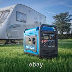 Hyundai 3200W / 3.2kW Petrol Inverter Generator Pure Sine Wave Lightweight Quiet